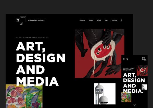 OCAD university homepage banners