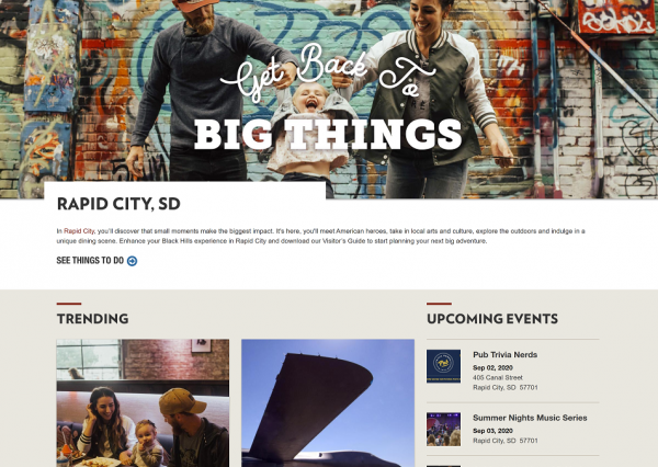 Visit Rapid City Homepage