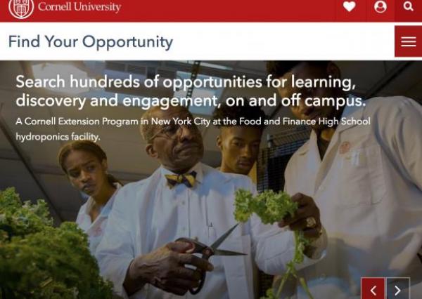 Experience Cornell - Find your Opportunity
