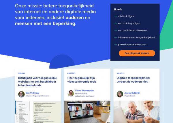 Accessibility.nl homepage