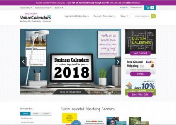 value calendars homepage