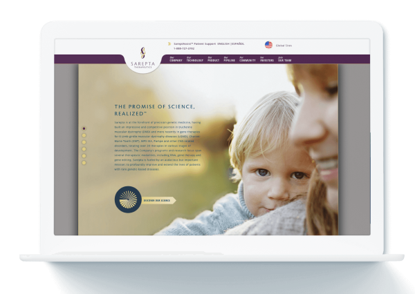 Sarepta Therapeutics Internal Webpage