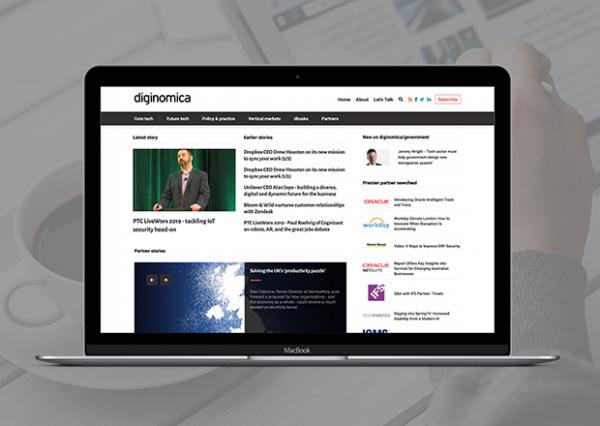 diginomica main page screenshot