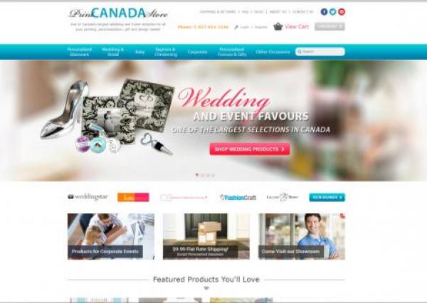 Homepage of Print Canada