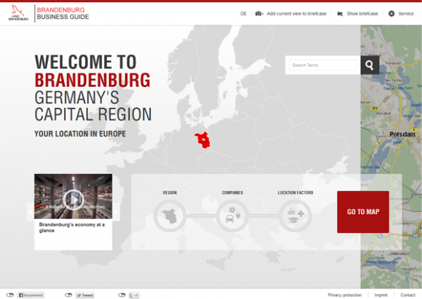 Screenshot www.brandenburg-business-guide.de