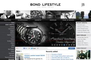 The 2nd most visited Bond website in the world - Bond Lifestyle.