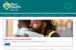A screenshot of the Your Health Barnet homepage.