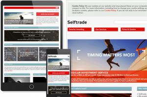 Selftrade responsive home page