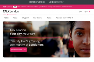 Talk London Homepage