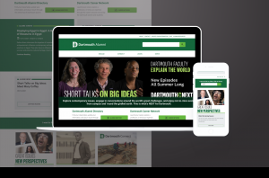 Dartmouth College Alumni website homepage
