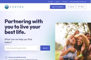 Centra Health Home Page