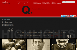 Stanford Law School Homepage Screenshot