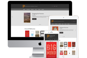 The Princeton homepage shown on various devices.