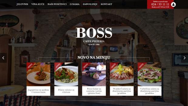 Boss Caffe - Front page