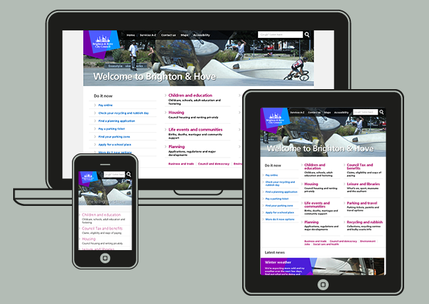 Screen shots of Brighton and Hove City Council website by miggle