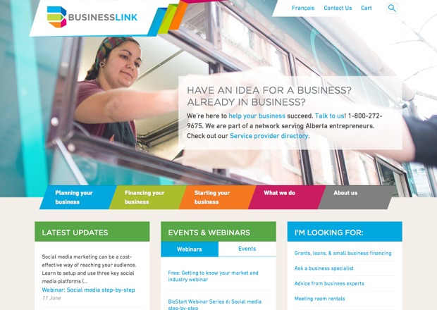 Business Link homepage