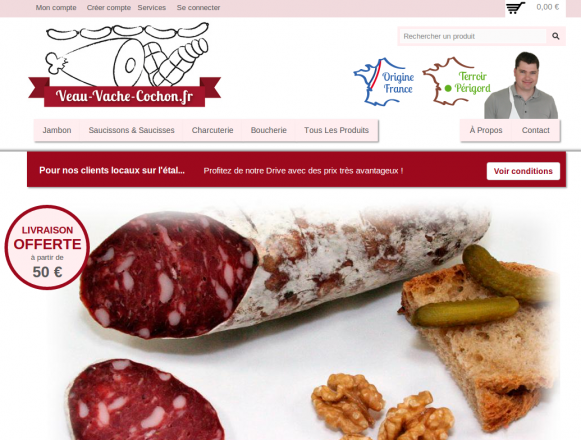 homepage from Veau-vache-cochon.fr