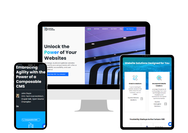 Digital Polygon - Headless Drupal + NextJS Website Rebuild