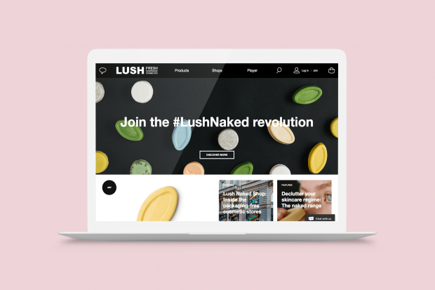 Image mockup of Lush on a Macbook