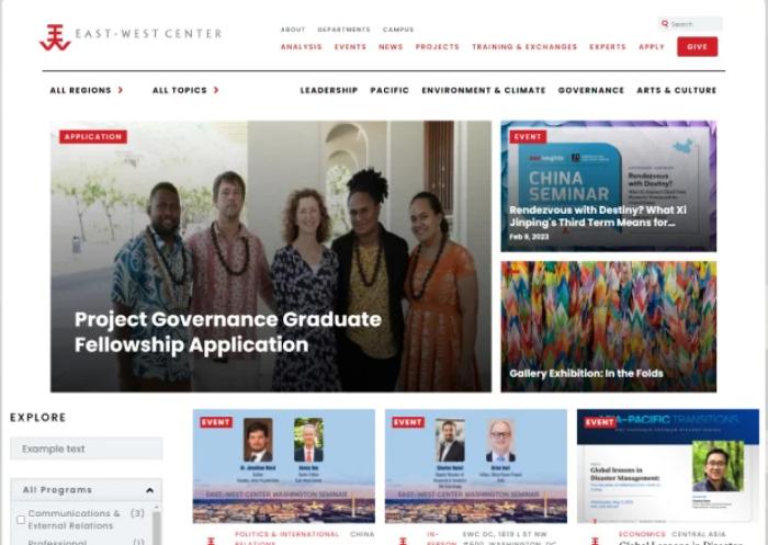 Modernizing East-West Center’s Platform For Effective User Engagement