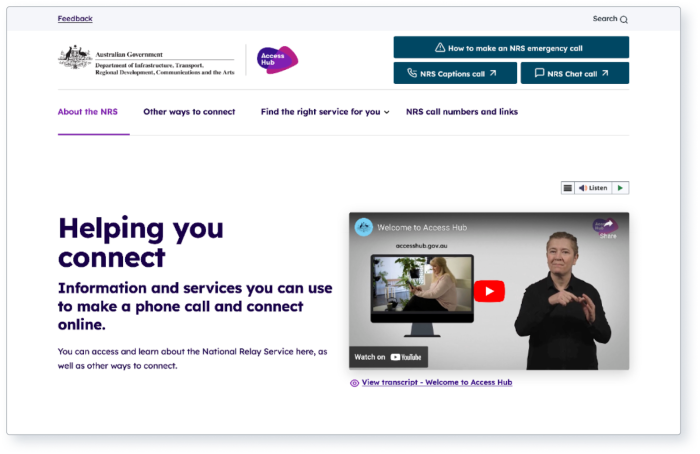 Access Hub — new GovCMS website using CivicTheme