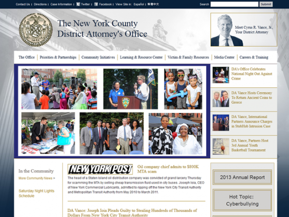 The New York County District Attorney's Office