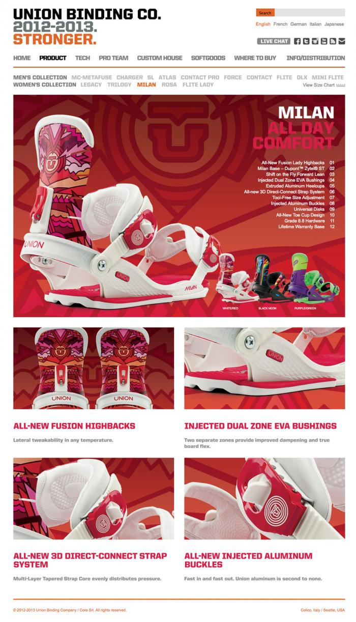 Union Snowboard Binding Company 2012/2013