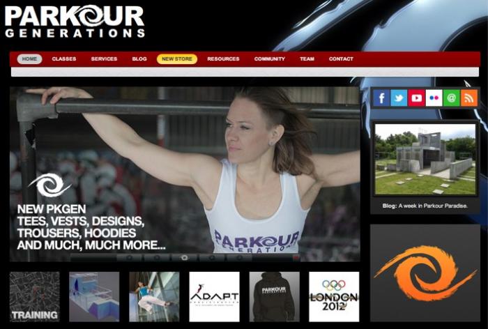 Parkour Generations homepage