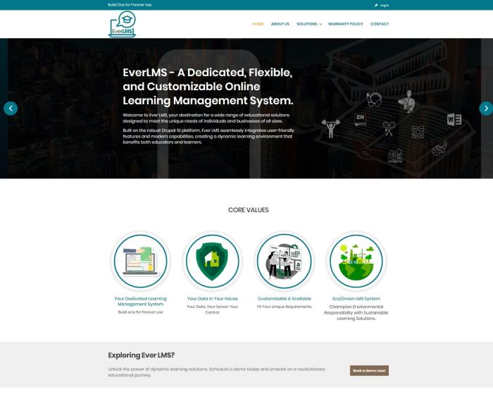 EverLMS - A Dedicated, Flexible, and Customizable Online Learning Management System