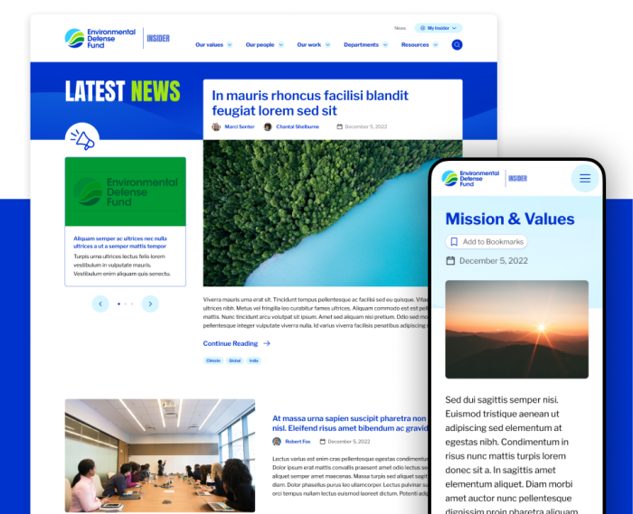 Environmental Defense Fund Employee Intranet