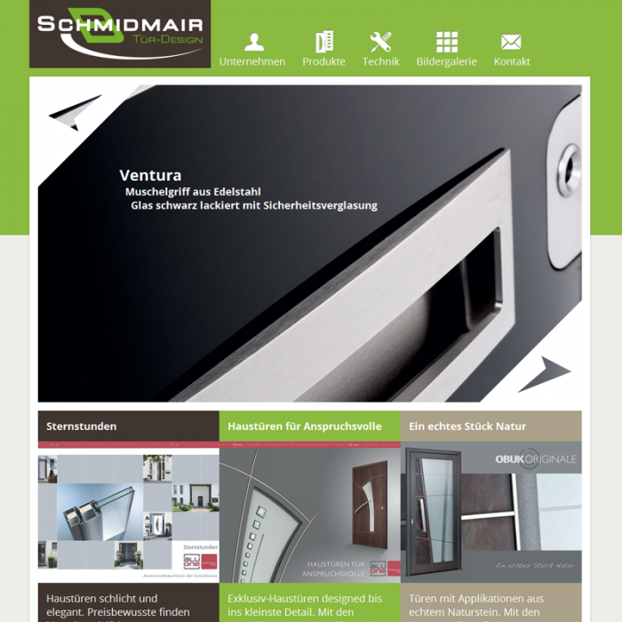 Schmidmair Tür-Design Frontpage