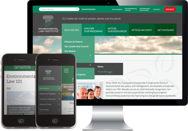 Environmental Law Institute (ELI) Website Redesign