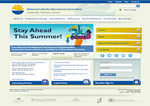 NCEA Home Page