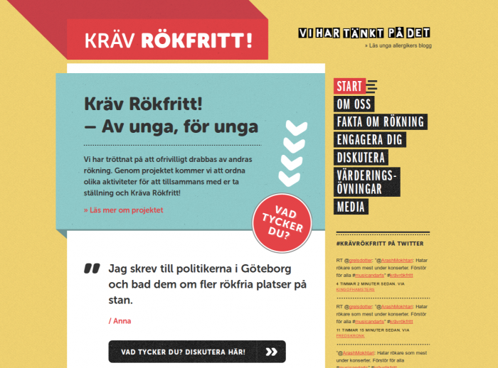 Kräv Rökfritt by Rabash Web & Design Cooperative