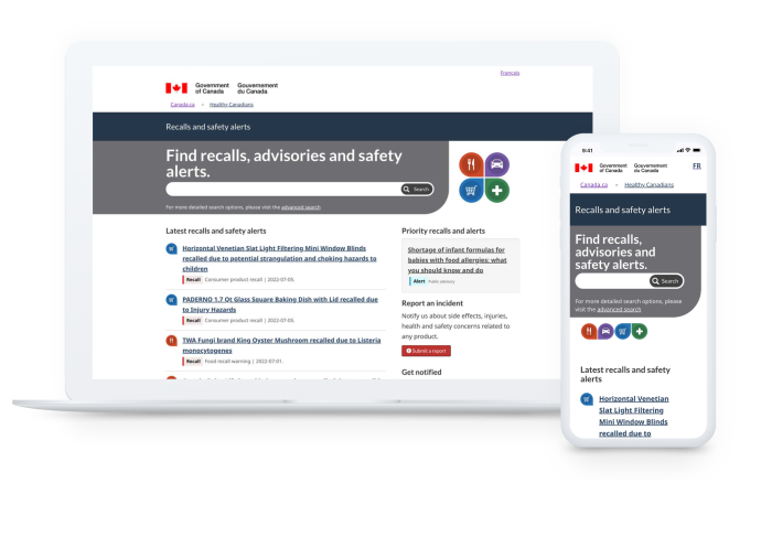 Government of Canada adopts Drupal for Recalls and Safety Alert