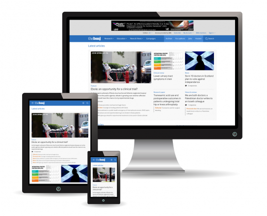 The BMJ responsive redesign 