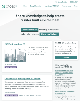 CROSS Structural Safety Homepage