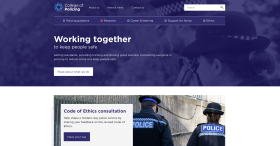 College of Policing home page