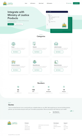 MOJ (Apigee Developer Portal)