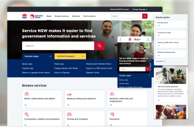 Service New South Wales Homepage