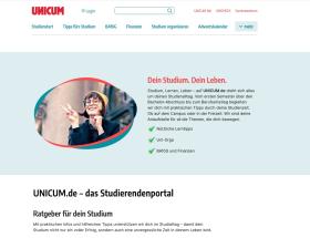 Screenshot of unicum.de