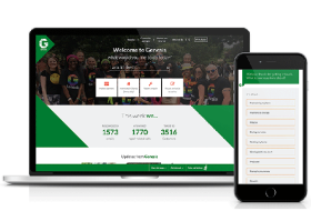 Genesis Housing Association website on desktop and mobile