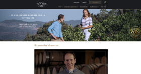 Screenshot of the torres.es homepage