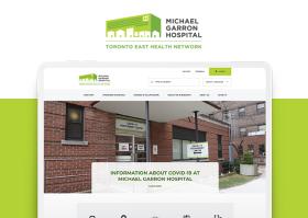 Homepage of Kingston General Hospital with Logo