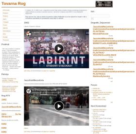 Old tovarna.org website