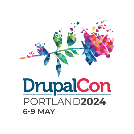 DrupalCon Portland 2024 rose logo