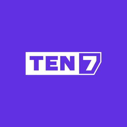 electric purple background with white TEN7 logo