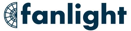 The logo for Fanlight, a digital agency specialising in accessibility and Drupal solutions.