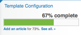 Usage of the complete module to track the completion of a website