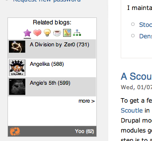 Scoutle stage in a Drupal site